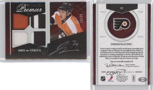 2009 O-Pee-Chee Premier Gold Spectrum /35 James van Riemsdyk #62 Rookie Auto RC