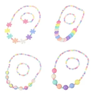 Colorful Beads Jewelry Children Party Jewelry Flower Beads Bracelet for Daily - Picture 1 of 12