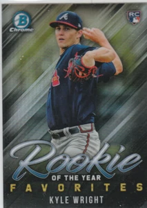 2019 Bowman Chrome Rookie of the Year Favorites #ROYF-7 Kyle Wright - Picture 1 of 1