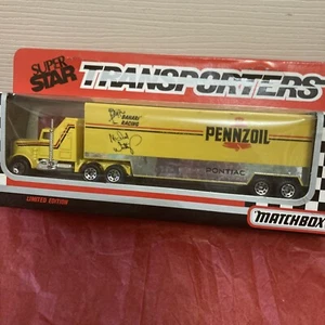 Matchbox 1991 Super Star Transporters Michael Waltrip Penzoil Racing Team - Picture 1 of 12