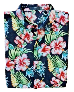 SSLR Para Hombre Floral Hawaiana Camisa Abotonada Manga Corta Algodón Talla 3XL - Imagen 1 de 4