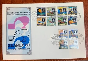 Queen Elizabeth II. Vintage Post Cover . ZEAPEX 80.FIRST DAY COVER.SIZE 9by 6inc - Picture 1 of 1