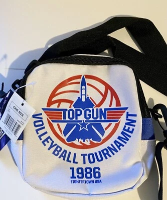 Bolso Bandolera Top Gun Para Hombre 'Torneo de Voleibol 1986' Blanco Talla Única Foto 1 de 2