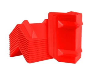 10-Pack Red PP V Shaped Corner Edge Protector 10.6"X4"Flatbed Tow Truck Trailer - Foto 1 di 5
