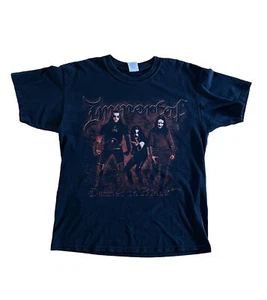 Immortal Damned In Black T-Shirt L OG 2000 Black Metal Hardcore Emperor Ulver - Picture 1 of 3