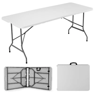 Folding Table Portable Outdoor Table Heavy Duty Camping Picnic Dining Table - Image 1 of 4