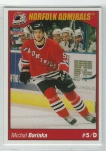 Michal Barinka 2004-05 Norfolk Admirals (AHL) 