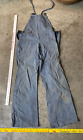 Vintage  1940s 50s JEAN OVERALLS 42' long Farm house chore work clothes ~32 x 28