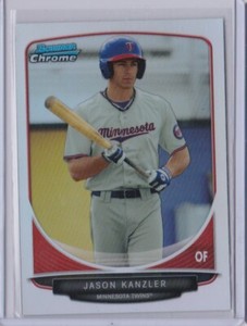 2013 JASON KANZLER BOWMAN CHROME DRAFT REFRACTOR BDPP100