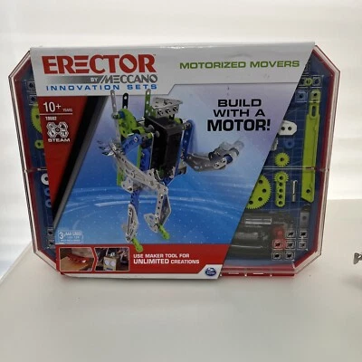 Meccano Erector Motorized Movers Set 19602 194 pcs NEW - Image 1 of 4