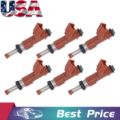(6) Fuel Injectors FJ763 For 2007-2010 Toyota Sienna Avalon Camry RAV4 842-12322 Foto 1 de 4