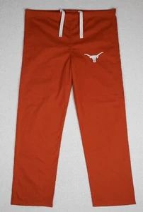 LANDAU Scrub Pants Texas Longhorns Orange Medical Uniform Tie Waist M/L (32X29) - Picture 1 of 6