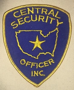 Central Security Officer Inc Patch - Vintage - Imagen 1 de 2