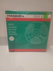 Hanimex Dual 8 400 ft Capacity Reel and Storage Case Set NEW - Picture 1 of 5