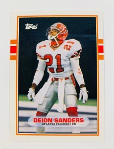 DEION SANDERS 1989 TOPPS TRADED ROOKIE FOOTBALL CARD #30T ATLANTA FALCONS HOF RC - Picture 1 of 2