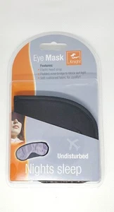 Ritteraugenmaske weich gepolsterter Stoff gepolstert Block Out Schlafen und Reisen - Bild 1 von 3