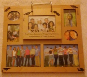 Absolvent/Abschluss Holz Bilderrahmen Collage & Album - 11" x 13" - Bild 1 von 4