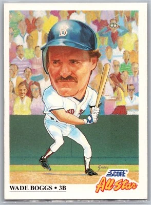 1991 Score - All Star Team #393 Wade Boggs Boston Red Sox MLB Baseball Card - Image 1 of 2