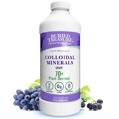 Colloidal Mineral Complex with Over 70 Plant Derived Fulvic Minerals - Grape - Image 1 of 4