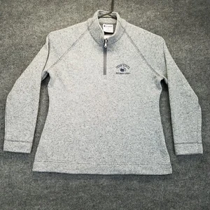 Champion Penn State Nittany Lions Jacket Womens XL Gray 1/4 Zip Front Spell-Out - Picture 1 of 13