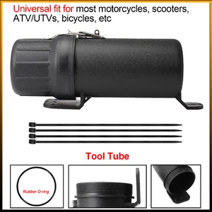 1 Set of Universal Motorcycle Tool Tube Kit Storage Canister Box With Lock Latch - Bild 1 von 24