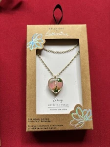 Bellissima Daisy Necklace 14K Gold Dipped 16”+18”+3 Extender - Picture 1 of 3