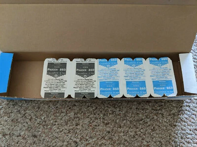 Phaser 860 ColorStix II Ink ~ 3x Cyan, 2x Black color cubes sealed OEM - Image 1 of 2