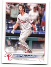 2022 Topps #62 Luke Williams NM-MT RC Rookie Phillies ID:42179