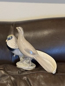 Royal Copenhagen Denmark # 862 Porcelain Figurine sculpture Pair Pheasants birds - Picture 1 of 11
