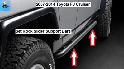 PT73835090 PT73835070 07 a 14 FJ Cruiser barras de soporte deslizantes de roca izquierda derecha Foto 1 de 4