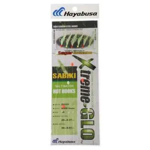 HAYABUSA SALT WATER HOT HOOKS - HAGE GREEN - Picture 1 of 1