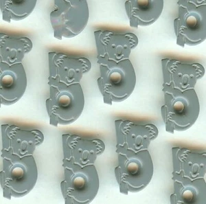 Gray KOALA BEAR 1/8" EYELETS Australia Outback Scrapbooking Card Making - Picture 1 of 1