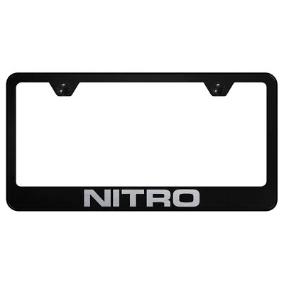 Dodge Nitro Laser Etched Logo Stainless Steel License Plate Frame - Image 1 of 2