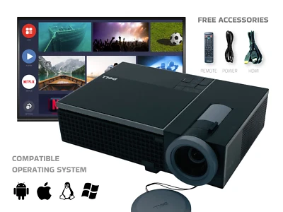 Versatile DLP Projector for Schools, Offices, and Family Use 3500 Lumens Full HD - Image 1 of 4