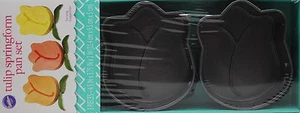 Easter Spring Wilton 3 Piece Tulip Shaped Springform Pan Set 4 inch Each NIB - Picture 1 of 1