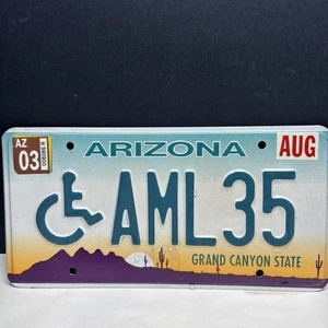 ARIZONA TARGA DISABILI PORTATORE DI HANDICAP " AML35 " AZ SEDIA A ROTELLE - Foto 1 di 2