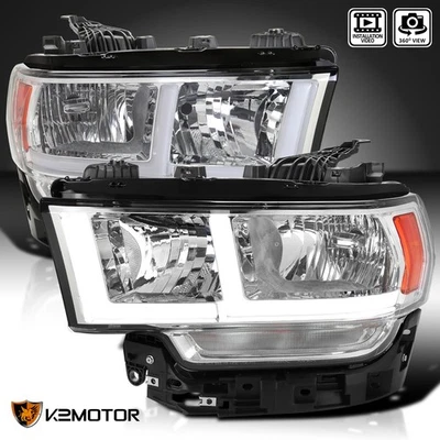 Fits 2019-2024 Dodge Ram 2500 3500 LED Tube Headlights Headlamps Left+Right Foto 1 de 4