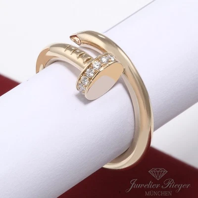 Cartier Ring Juste un Clou Klassisches Modell Gelbgold 750 Diamanten Gr 52 Gold - Bild 1 von 4