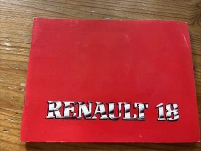 Manuel notice d’entretien et d’utilisation Renault R18 TL GTL TS GTS TD GTD - Photo 1/4