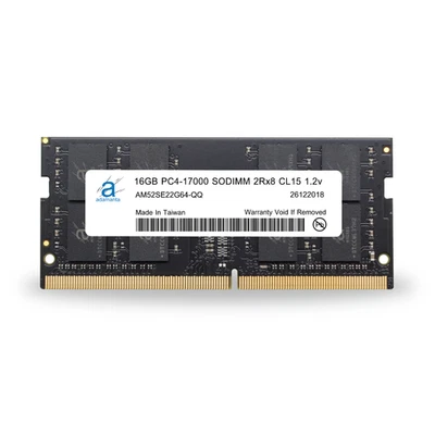 Adamanta 16GB DDR4 2133MHz PC4-17000 SODIMM 2Rx8 1.2v Laptop Memory RAM Upgrade - Image 1 of 2