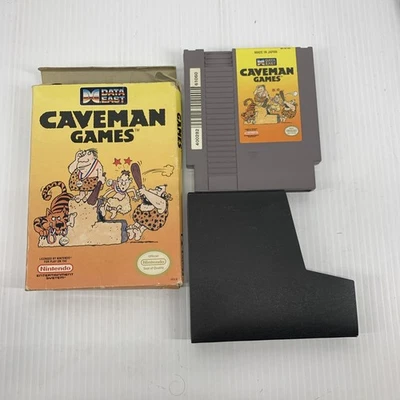 Caveman Games nes Nintendo Entertainment System 1990 VIDEO GAME And BOX - Image 1 of 4