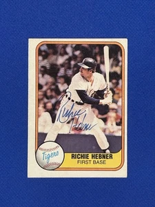 1981 Fleer Baseball #474 Richie Hebner Signed Autograph auto - Picture 1 of 3