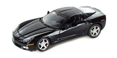 1:24 MOTORMAX Chevrolet Corvette C6 Coupe 2005 Black MTM73270BK - Immagine 1 di 2