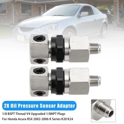 2x Oil Pressure Sensor Adapter Für Honda Acura RSX 2002-2006 K Series K20 K24 - Image 1 of 4
