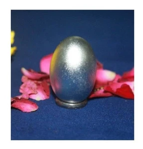 Shambhava Certified Parad Mercury Shivling | Rasmani Shiva Lingam hecho a mano - Imagen 1 de 4