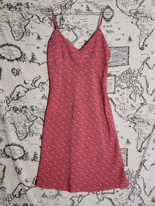 Chesley rosa Paisley Schlupfkleid Spaghettiträger Boho leicht Damen Large " - Bild 1 von 8