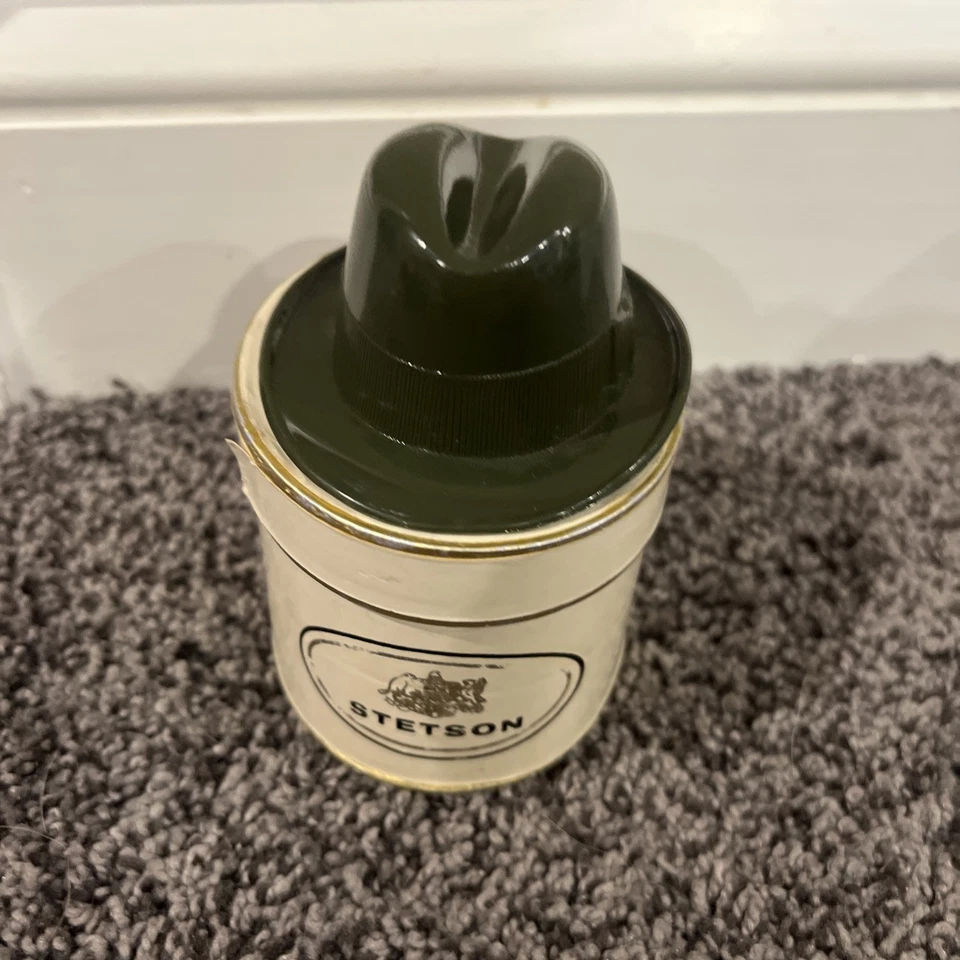 复古 STETSON 灰色帽子微型带盒男式穿软呢帽 — 第 1/4 张图片
