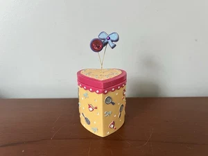 Claire’s Trinket Box 2004 #7 Orange Pink Bow Brush Mirror You Are Beautiful - Picture 1 of 4