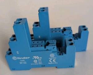 Relaishalterungen für SPST Spatenrelais, DIN montierbar, (2er Set) - Bild 1 von 9