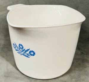 Taza medidora para hacer salsas vintage Corning Ware azul aciano 1 cuarto 3 caños - Imagen 1 de 9